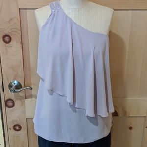 One Shoulder Tiered Top